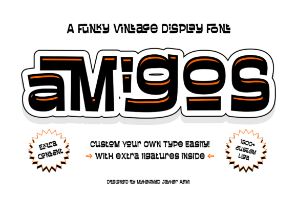 Amigos Liga: A Vintage Retro Display Font for Bold Branding