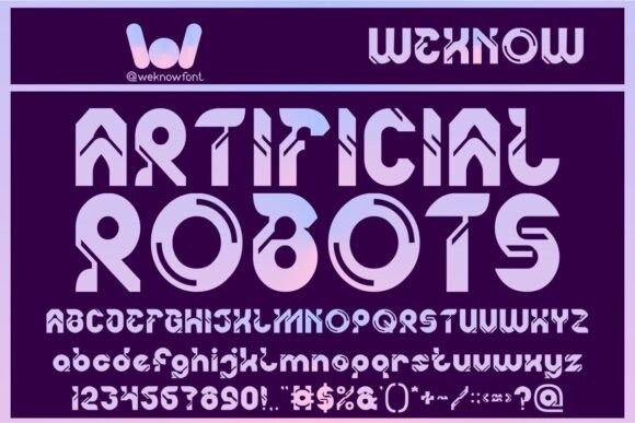 Artificial Robots Typeface: The Future of Digital Display Fonts