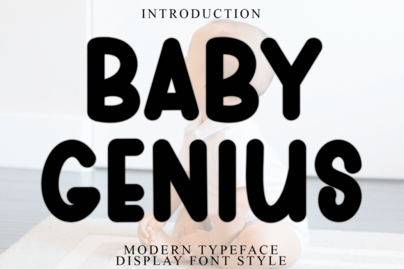 Baby Genius: A Stylish Display Font for Elegant Branding and Invitations