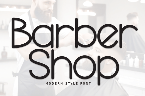 Barber Shop Font: A Handwritten Display Typeface for Creative Branding