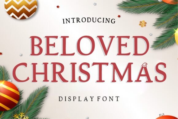 Beloved Christmas Display Font for Handmade Holiday Crafts