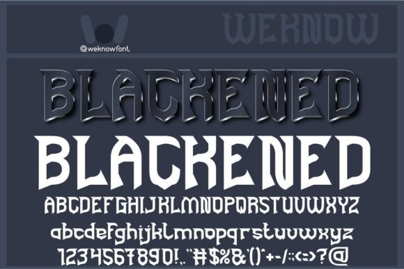 Blackened Typeface: Sharp Gothic Display Fonts for Edgy Campaigns