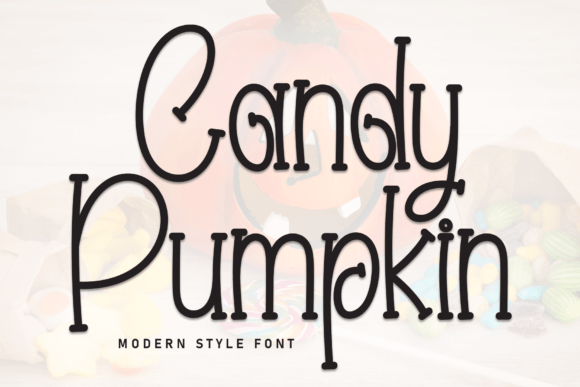 Candy Pumpkin Display Font for Playful Branding