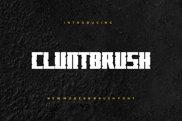 Cluntbrush: Bold Display Font for High-Impact Campaigns
