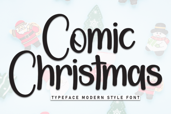 Comic Christmas: The Bold Handwritten Font for Festive Craft Projects