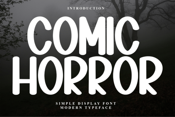 Comic Horror: A Bold Display Font for Spooky Editorial Design