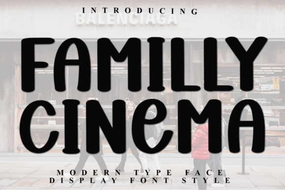 Familly Cinema Typeface for Bold Editorial Design