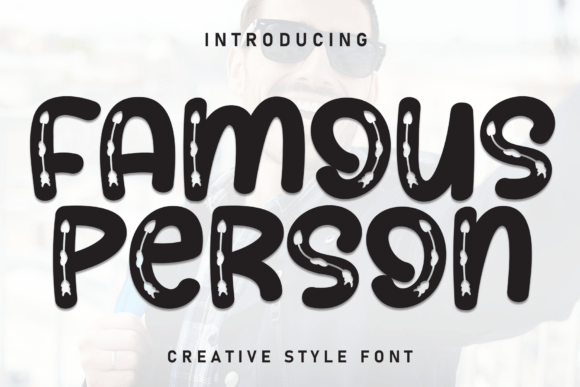 Famous Person Display Font for Bold Craft Projects