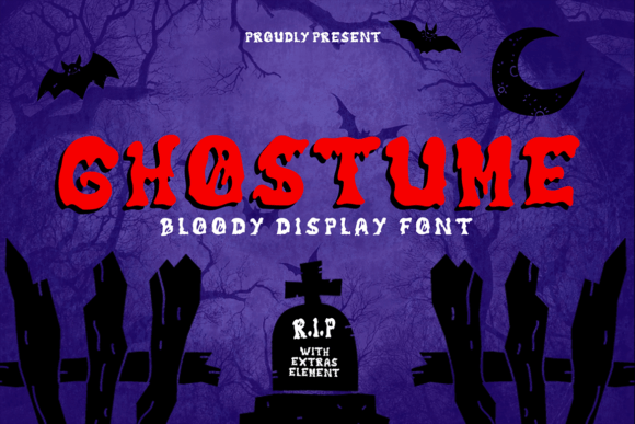 Ghostume: The Spine-Chilling Display Font for Halloween Editorial Design