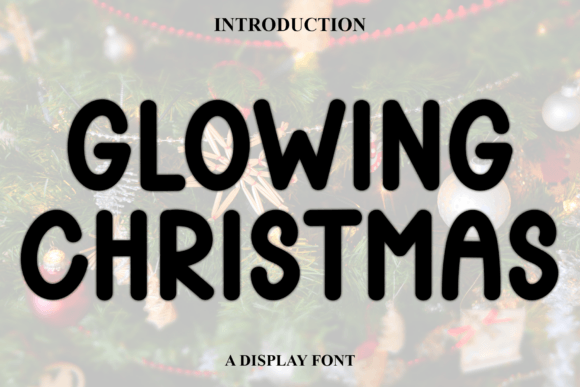 Glowing Christmas Display Font for Festive Brand Campaigns