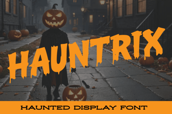 Hauntrix Typeface Review: Bold Hand-Brushed Display Fonts for Eerie Branding