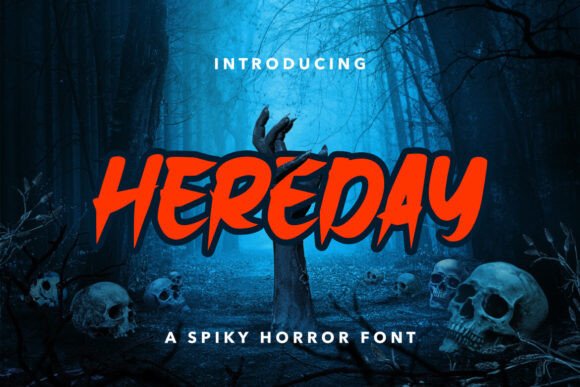 Hereday Free Download: The Ultimate Spiky Horror Font