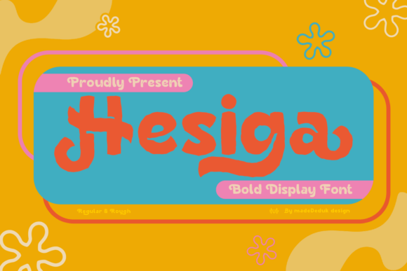 Hesiga: The Retro Display Font for Bold Brand Identity