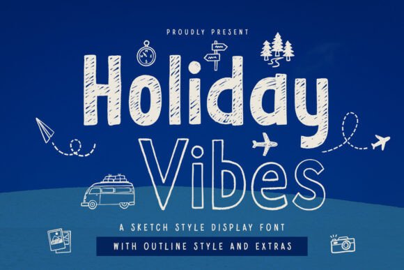 Holiday Vibes Display Font for Modern Branding