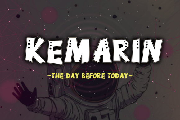 Kemarin Display Font: Bold Uppercase Type for Digital Brands