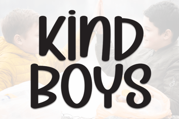 Kind Boys: A Charming Handwritten Display Font