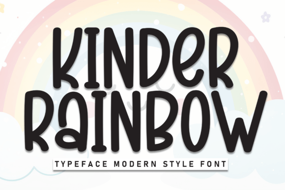 Kinder Rainbow: The Playful Display Font for Engaging Social Campaigns