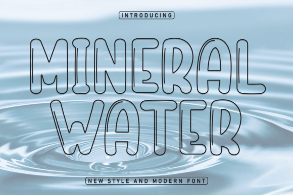 Mineral Water: A Charming Display Font for Editorial Design