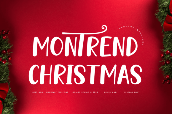 Montrend Christmas Font: A Festive Typeface for Holiday Branding