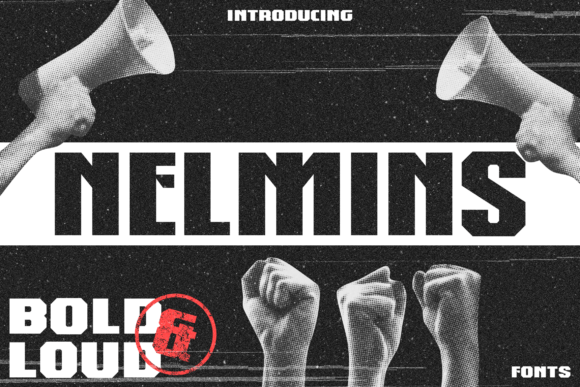Nelmins Display Font: Vintage Rebellion for Bold Digital Campaigns
