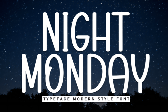 Night Monday Handmade Display Font for Editorial Projects