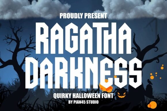 Ragatha Darkness: The Quirky Halloween Display Font for Bold Branding