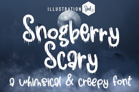 Snogberry Scary: The Dripping Blood Font for Handmade Halloween Crafts