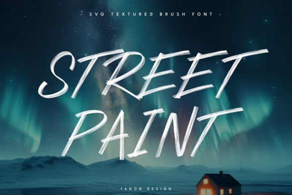 Street Paint: Textured Brush Display Font for Crafters