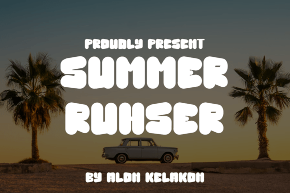 Summer Ruhser: A Distinctive Display Font for Creative Branding