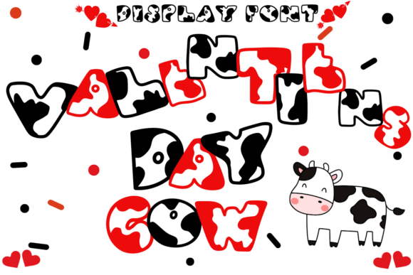 Valentine’s Day Cow: The Playful Display Font for Farm-Fresh Branding