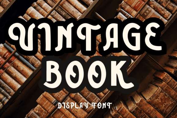 Vintage Books Typeface for Handmade Labels and Printables